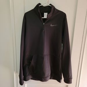 Nike Quarter Zip Fleece Black Tall Large
